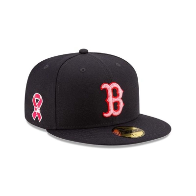 Blue Boston Red Sox Hat - New Era MLB Mother's Day 59FIFTY Fitted Caps USA9581603